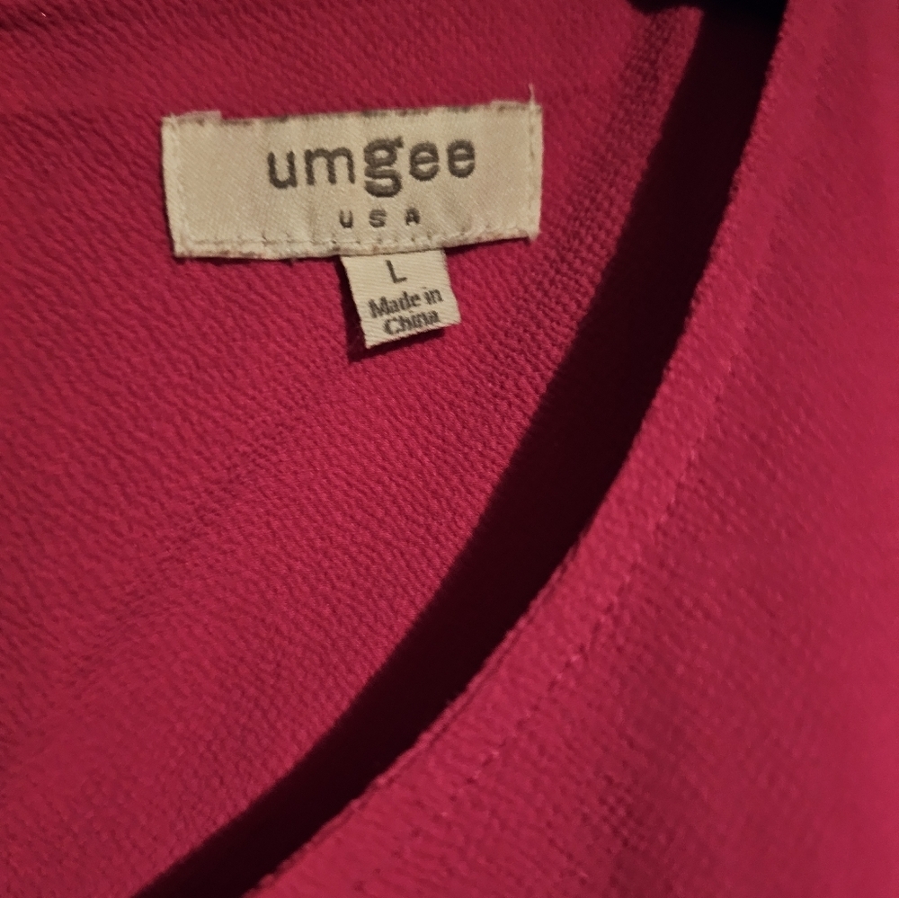 Umgee Pink Ruffled Relaxed Blouse - Picture 2 of 2